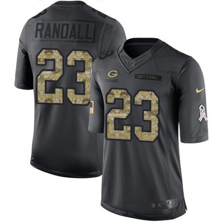 Nike Packers #23 Damarious Randall Black Youth Stitched NFL Limited 2016 Salute to Service Jersey