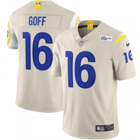 Youth Los Angeles Rams #16 Jared Goff 2020 Bone Vapor Limited Stitched Jersey