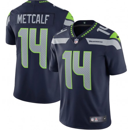 Youth Seattle Seahawks #14 DK Metcalf Navy Vapor Untouchable L Limited Stitched NFL Jersey