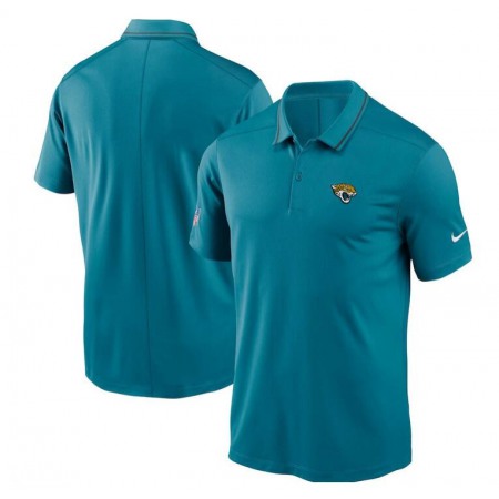 Men's Jacksonville Jaguars Teal Sideline Victory Performance Polo