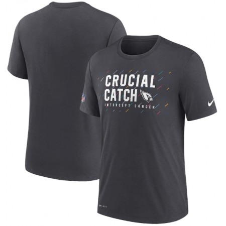 Men's Arizona Cardinals Charcoal 2021 Crucial Catch Performance T-Shirt