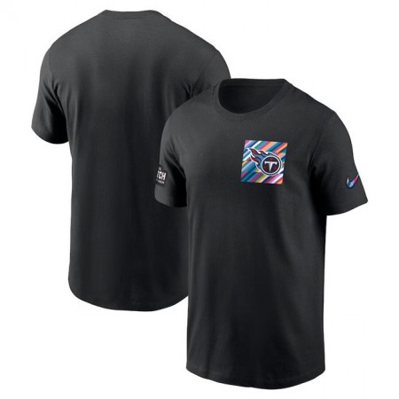 Men's Tennessee Titans Black 2023 Crucial Catch Sideline Tri-Blend T-Shirt