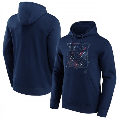 Men's New York Rangers Navy Etch Hoodie