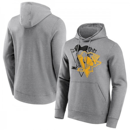 Men's Pittsburgh Penguins Grey Overlay Hoodie