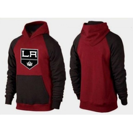 Los Angeles Kings Pullover Hoodie Burgundy Red & Black