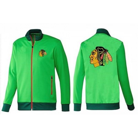 NHL Chicago Blackhawks Zip Jackets Green-1