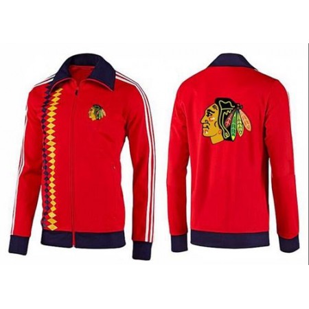 NHL Chicago Blackhawks Zip Jackets Orange-2