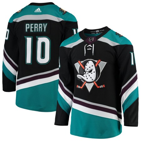 Men's Adidas Anaheim Ducks #10 Corey Perry Black Stitched NHL Jersey