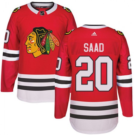 Men's Adidas Chicago Blackhawks #20 Brandon Saad Red Stitched NHL Jersey