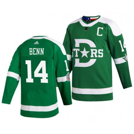 Men's Dallas Stars Custom Green 2020 Winter Classic Stitched Jersey