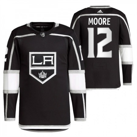 Men's Los Angeles Kings #12 Trevor Moore Black Stitched Jersey