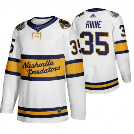 Men's Adidas Nashville Predators #35 Pekka Rinne White Stitched NHL Jersey