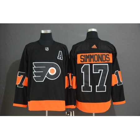 Men's Philadelphia Flyers #17 Wayne Simmonds Black Stitched NHL Jersey