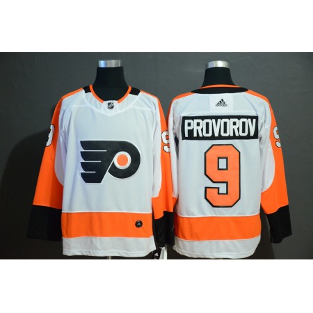 Men's Philadelphia Flyers #9 Ivan Provorov White Stitched NHL Jersey