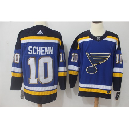 Men's St. Louis Blues #10 Brayden Schenn Blue Fashion Stitched NHL Jersey