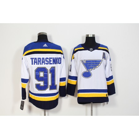 Men's St. Louis Blues #91 Vladimir Tarasenko White Stitched NHL Jersey