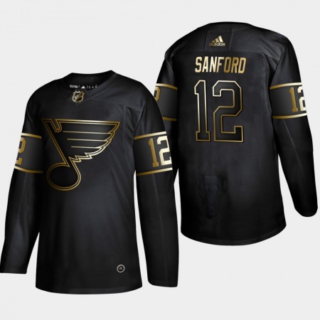 Men's St. Louis Blues #9 Zach Sanford 2019 Black Golden Edition Stitched NHL Jersey