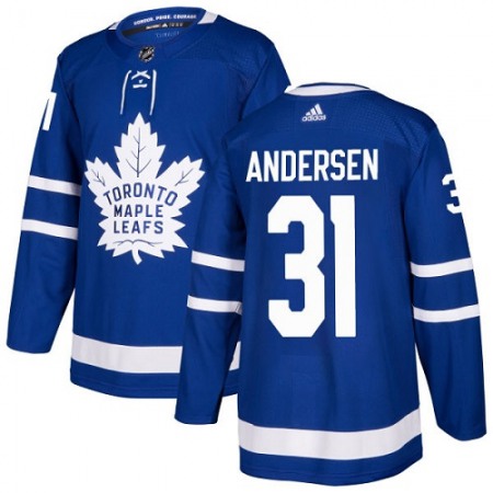 Men's Adidas Toronto Maple Leafs #31 Frederik Andersen Blue Stitched NHL Jersey