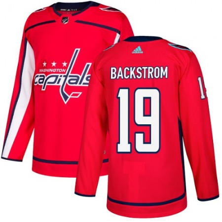 Men's Adidas Washington Capitals #19 Nicklas Backstrom Red Stitched NHL Jersey