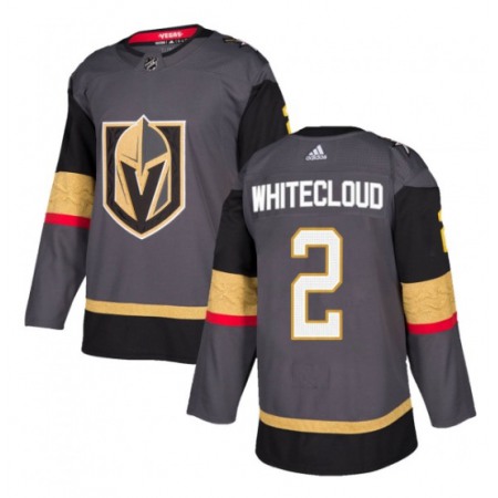 Men's Vegas Golden Knights #2 Zach Whitecloud Gray Stitched Jersey