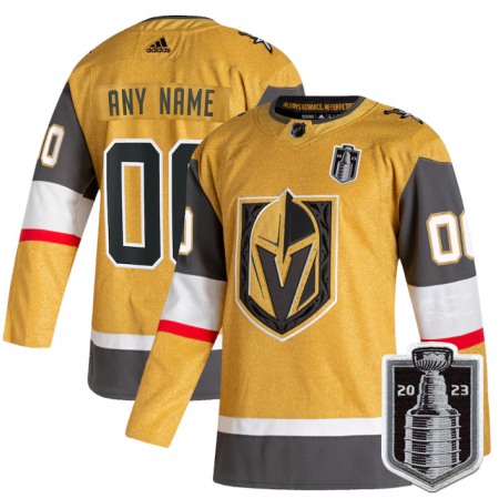 Men's Vegas Golden Knights Active Player Custom Gold 2023 Stanley Cup Final Stitched Jersey