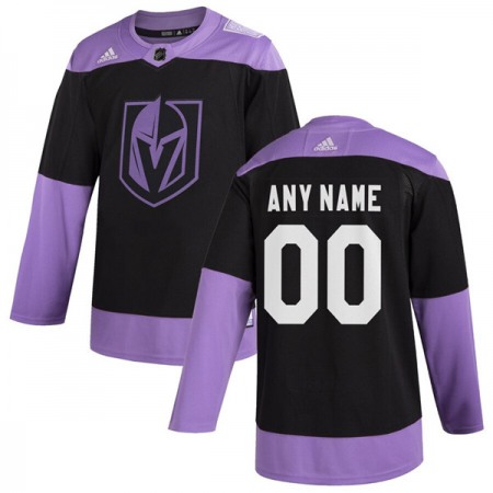 Men's Vegas Golden Knights Adidas Black Hockey Fights Cancer Custom Practice NHL Stitched Jersey