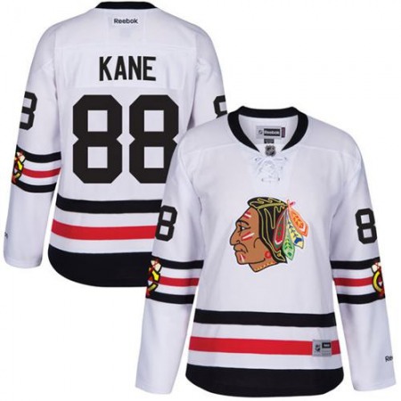 Blackhawks #88 Patrick Kane White 2017 Winter Classic Women's Stitched NHL Jersey