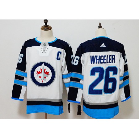 Men's Adidas Winnipeg Jets #26 Blake Wheeler White Stitched NHL Jersey