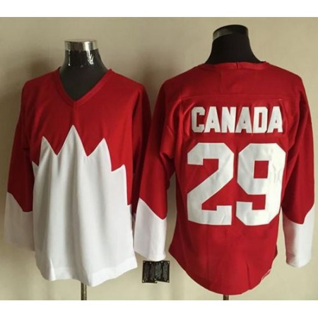 Olympic CA. #29 Canada Red/White 1972 Commemorative CCM Stitched NHL Jersey