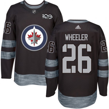 Jets #26 Blake Wheeler Black 1917-2017 100th Anniversary Stitched NHL Jersey