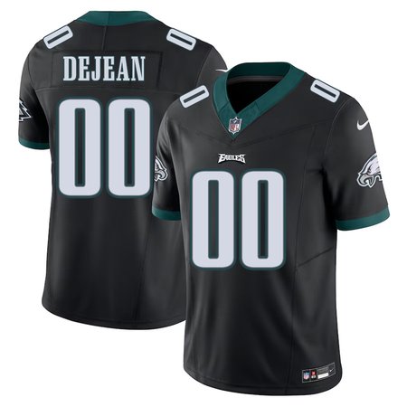 Men's Philadelphia Eagles Cooper DeJean Nike Black 2024 NFL Draft Alternate Player F.U.S.E. Vapor Untouchable Limited Stitched Football Jersey