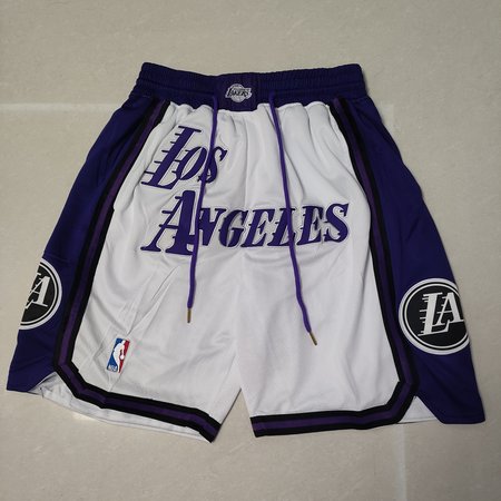 Los Angeles Lakers White Shorts