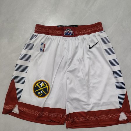 Denver Nuggets White Shorts