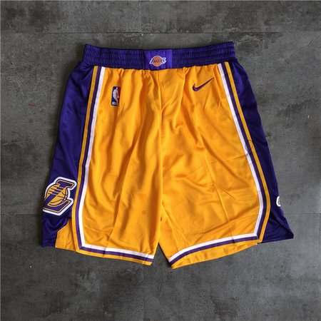 Los Angeles Lakers Yellow Shorts