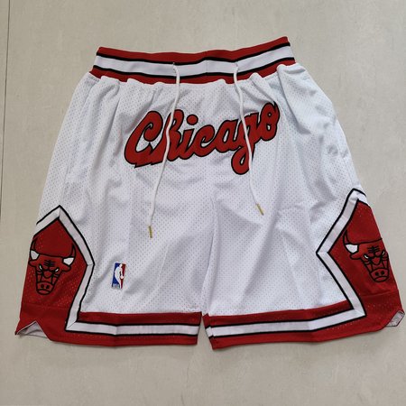 Chicago Bulls White Shorts