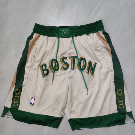 Boston Celtics White Shorts